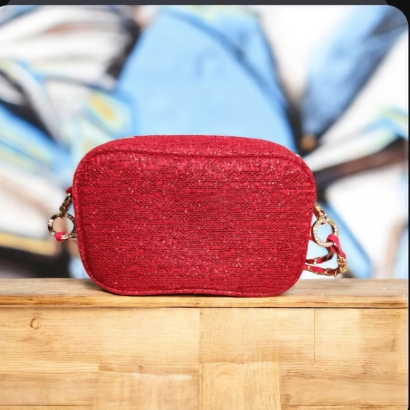 Chanel Red Glitter Crossbody Bag - Picture 8 of 12